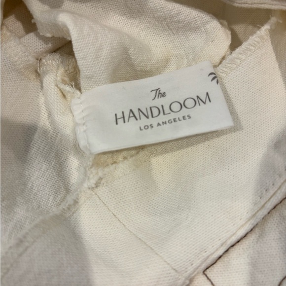 The Handloom Los Angeles Chloe Top Front Tie Crop Blouse Top - Picture 7 of 8